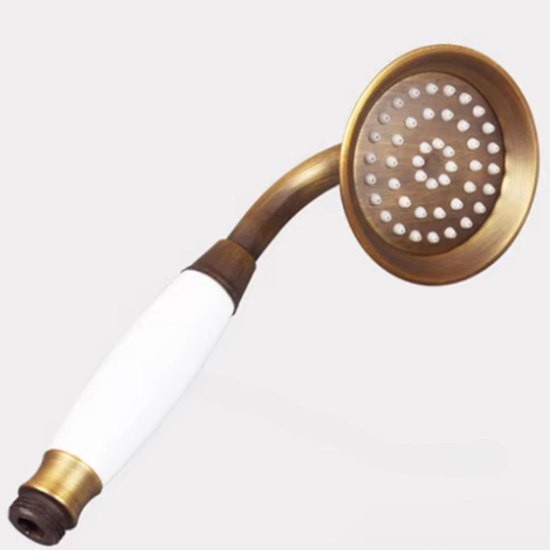 Pommeau de Douche Retro En Laiton Brossé Simple