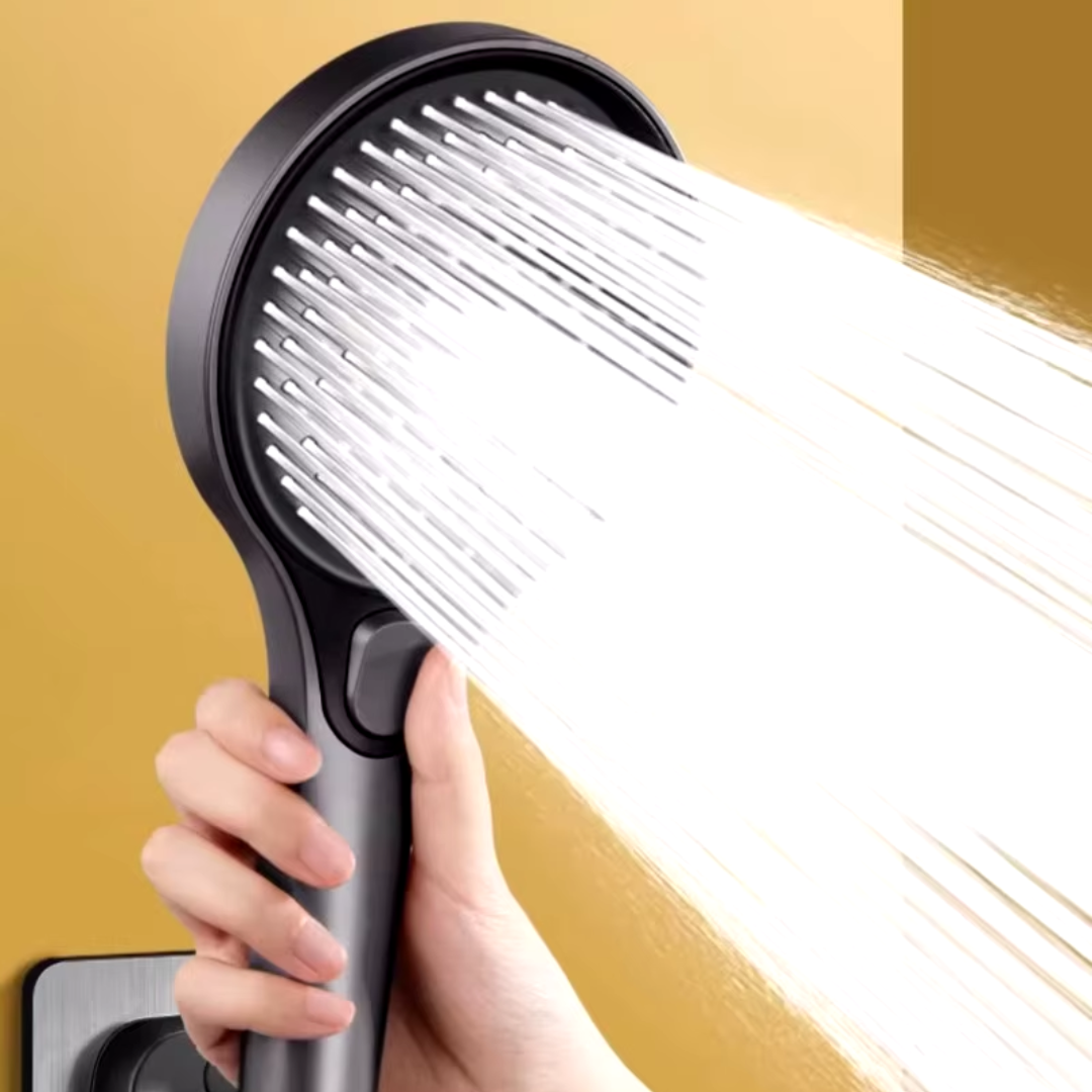 Pommeau de Douche Noir Haute Pression