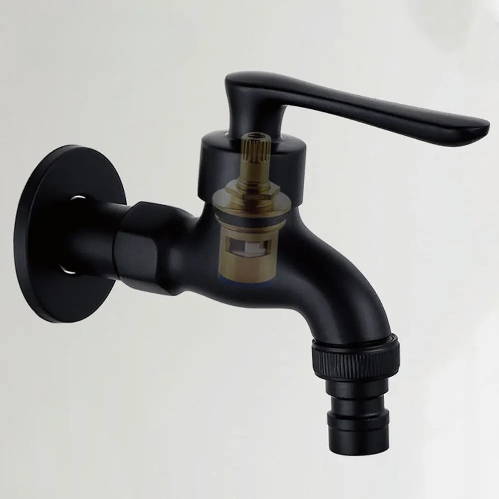 Robinet Extérieur Noir Simple