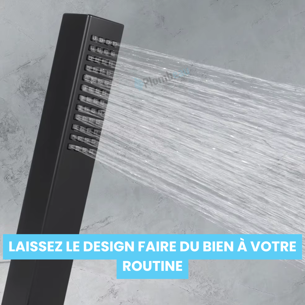 Pommeau de Douche Haute Pression Design Carré Moderne