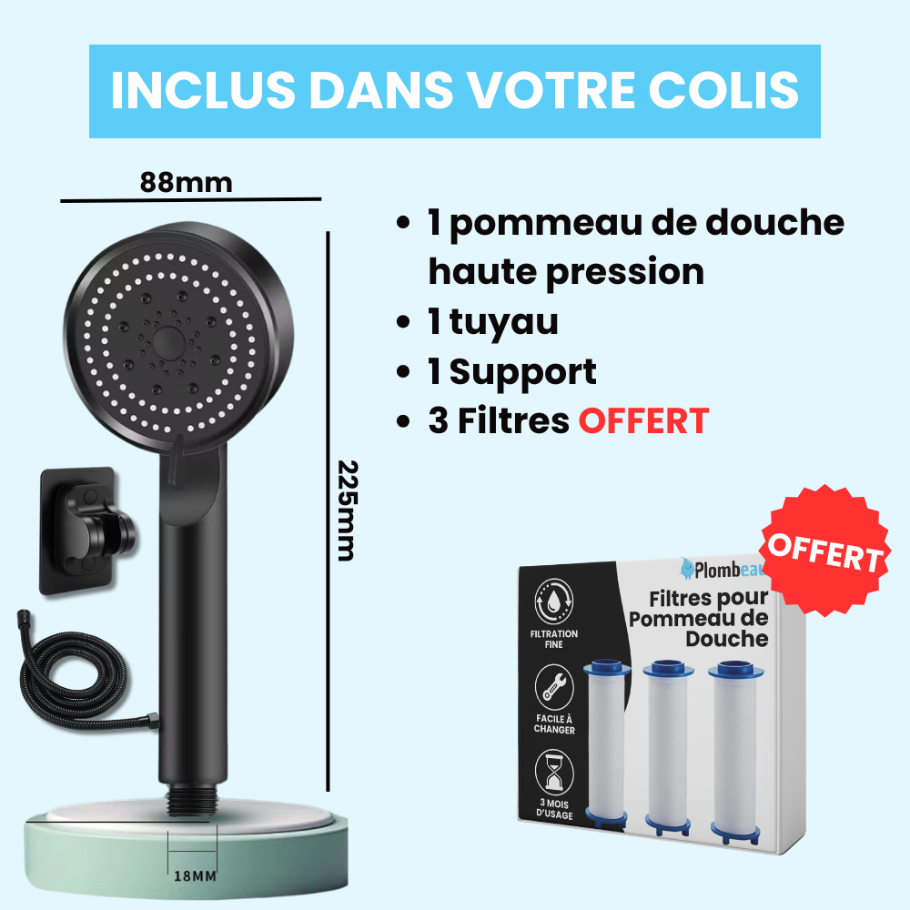 Pommeau de Douche Jet Puissant