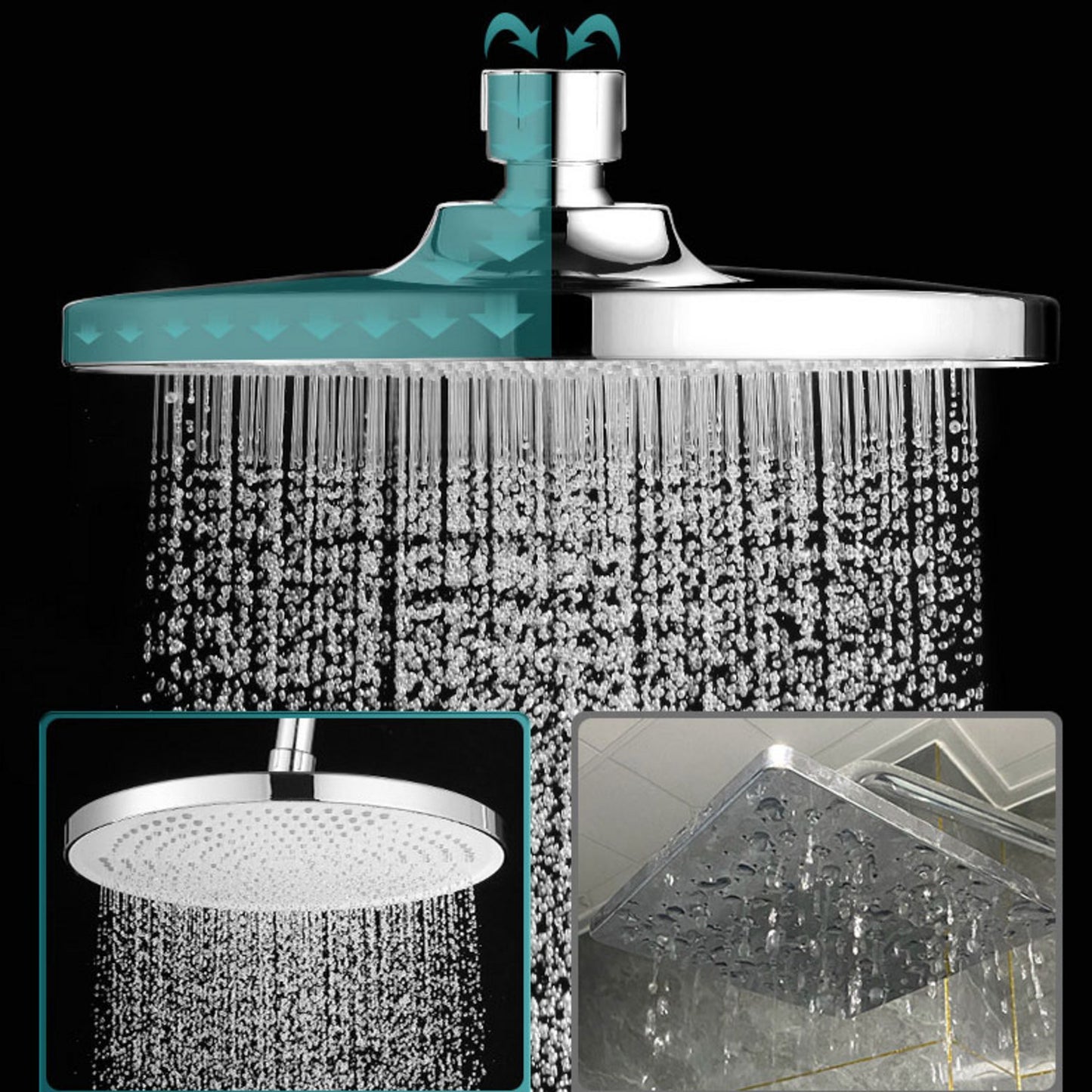 Tête de Douche Luxueuse Ronde