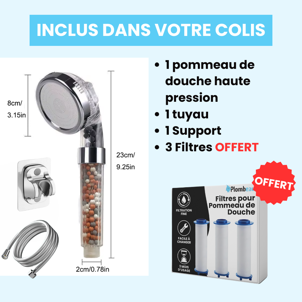 Pommeau de Douche Bille Anti Calcaire