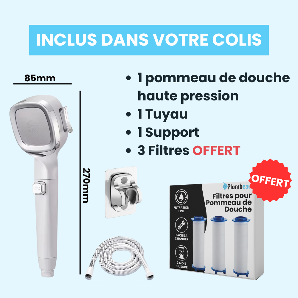 Pommeau de Douche avec Filtre