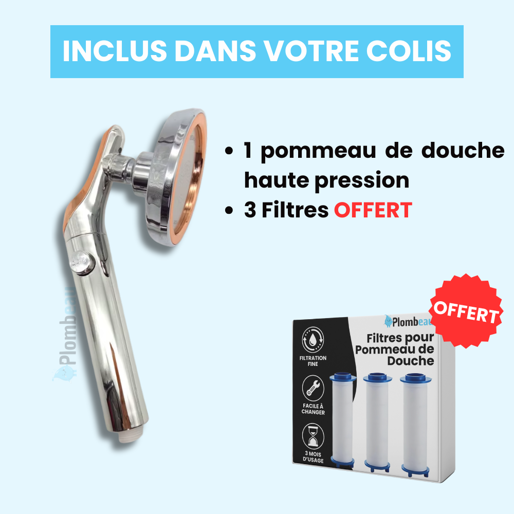 Pommeau de Douche Haute Pression Moderne