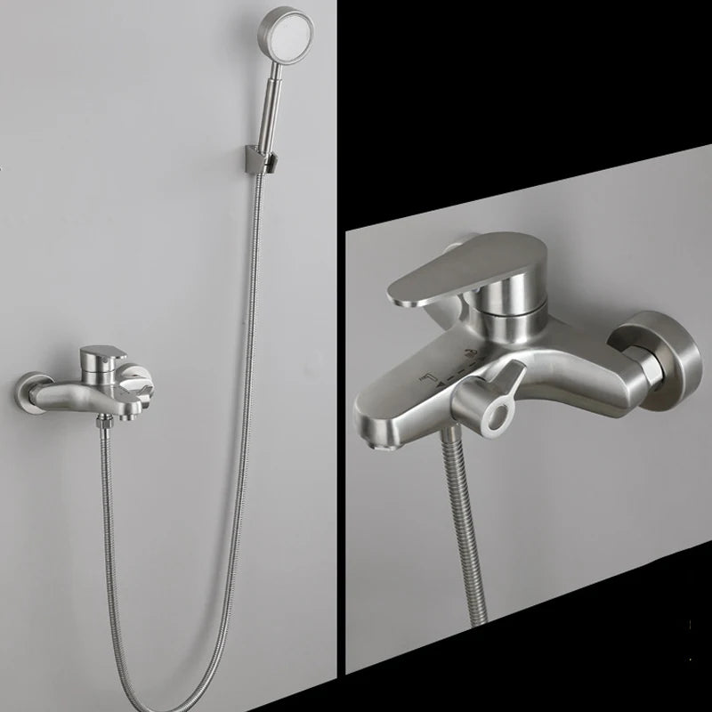 Robinet Baignoire Murale en Acier Inoxidable