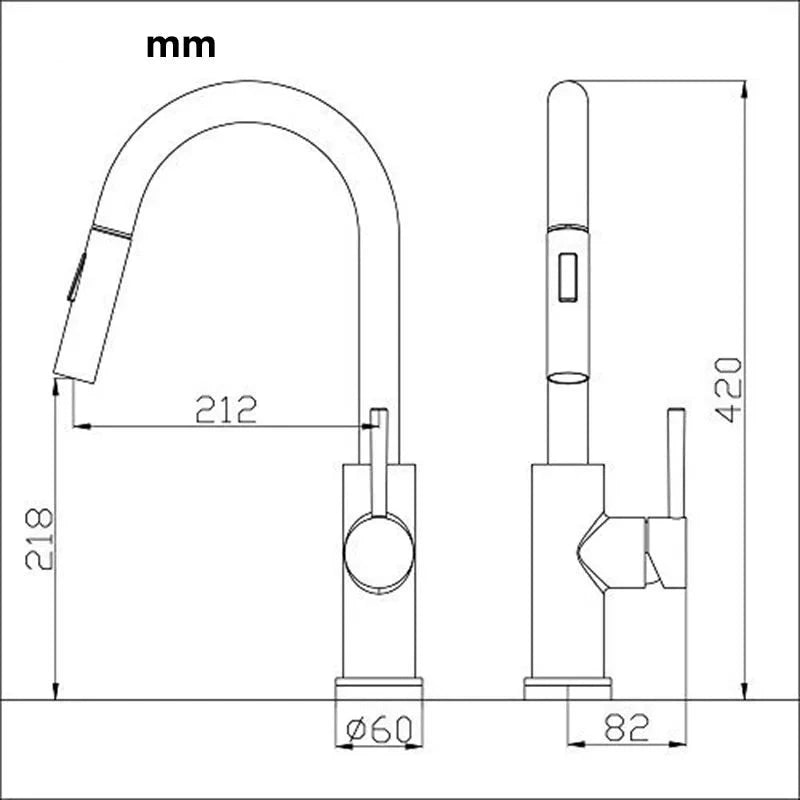 Mitigeur de Cuisine Ă Capteur Tactile Retractable