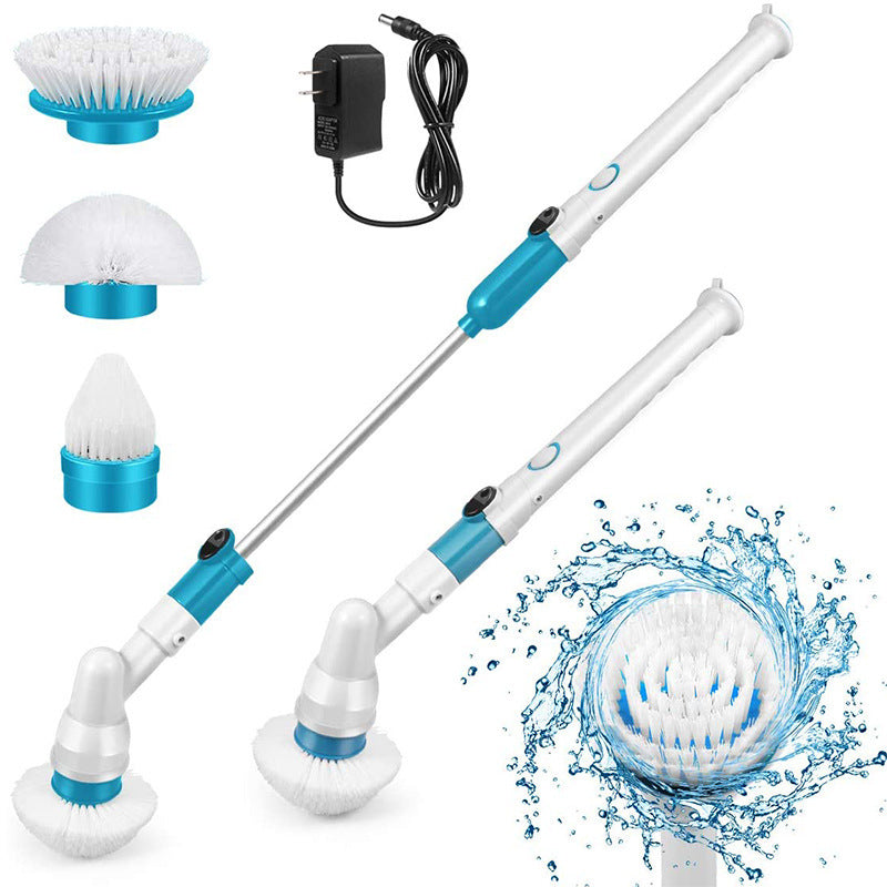 Brosse de Nettoyage Électrique Télescopique Polyvalente