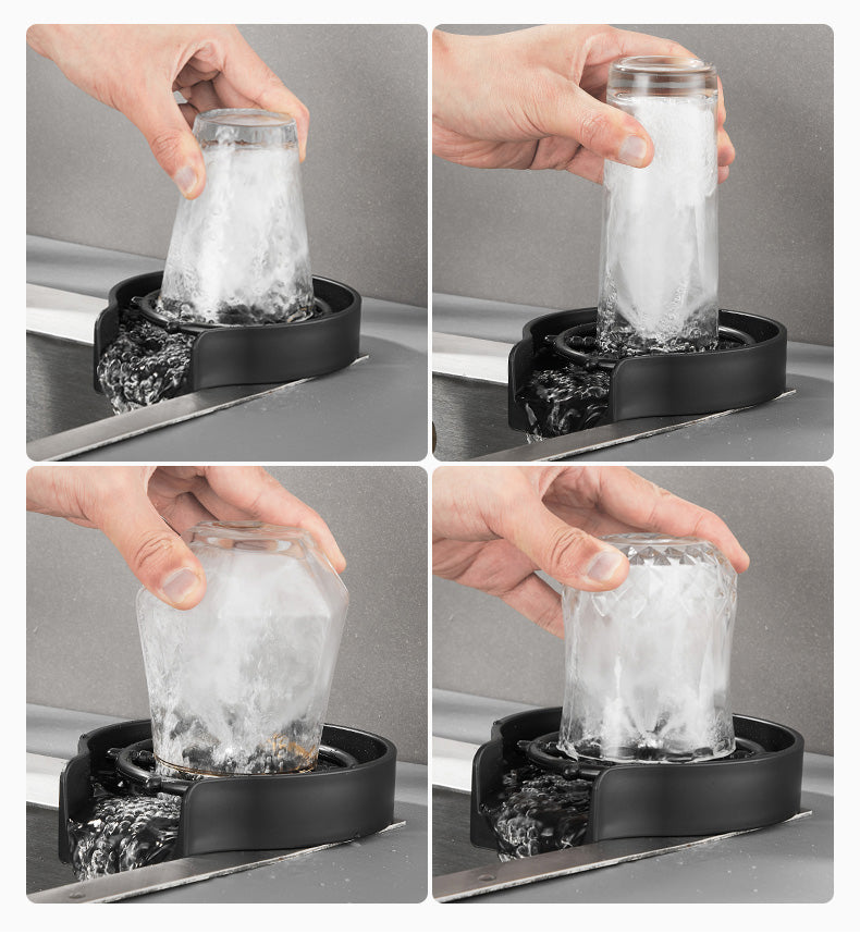 Lave-Verre Automatique Nettoyage Ultra-Rapide (+Tuyau et Connecteur Offerts)