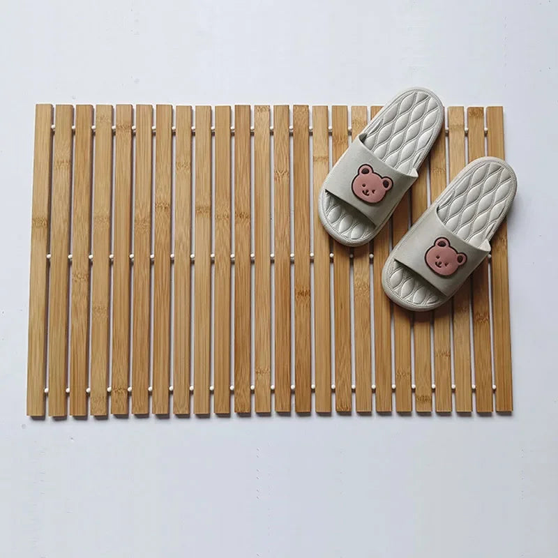 Tapis Bambou pour Salle de Bain