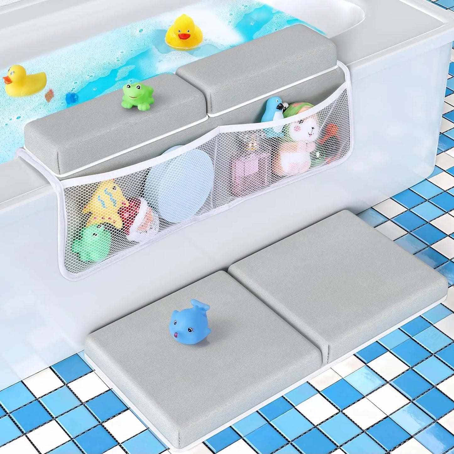 Tapis de Bain bébé avec Coussin Confortable