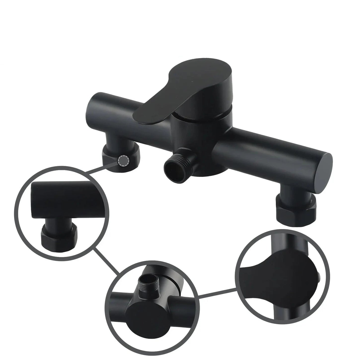 Mitigeur Douche Noir Classique