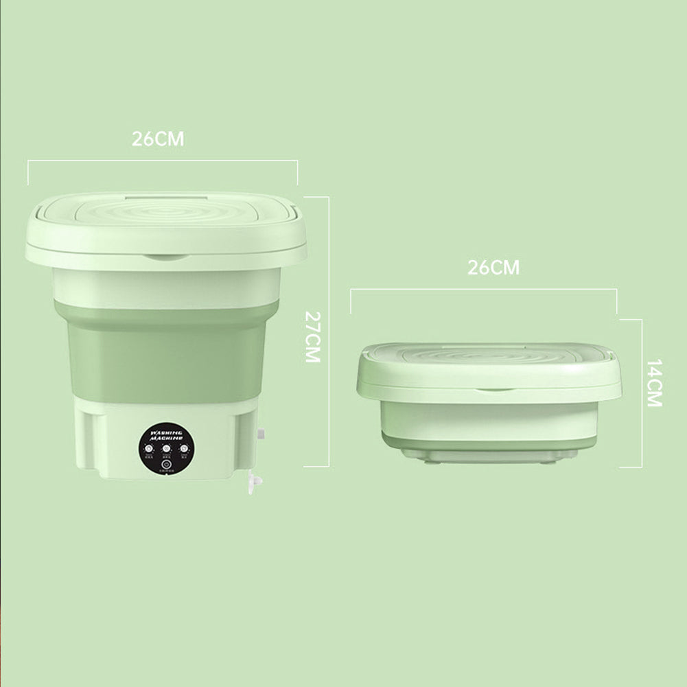 Mini Machine Ă Laver Portable Verte Ă 3 Mode de Lavage