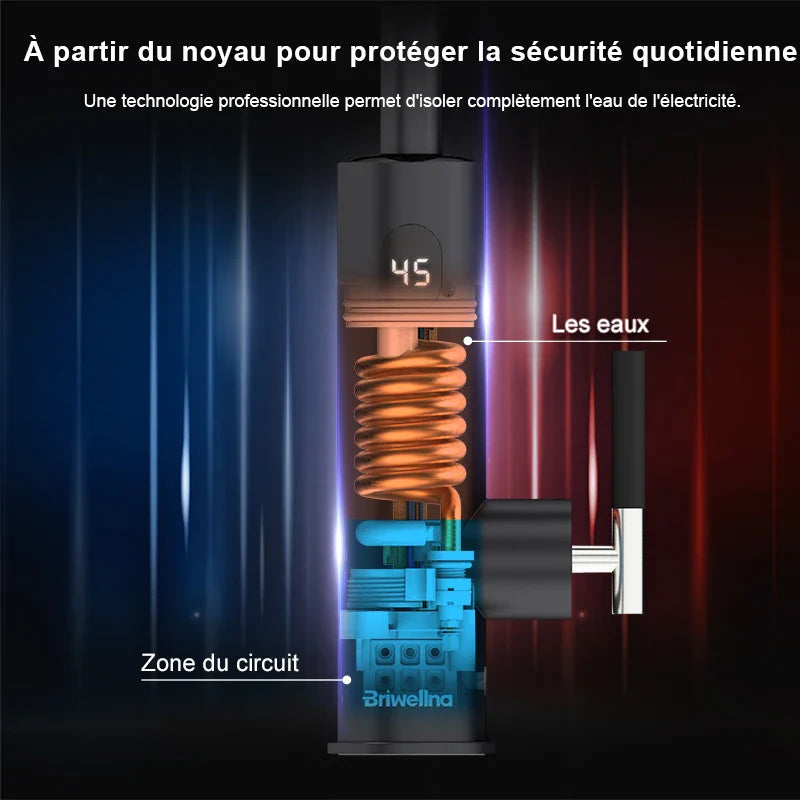 Mitigeur Cuisine Flexible Thermostatique Noir