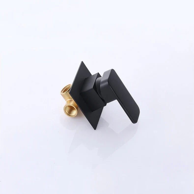 Mitigeur Lavabo Encastrable Effet Cascade Noir