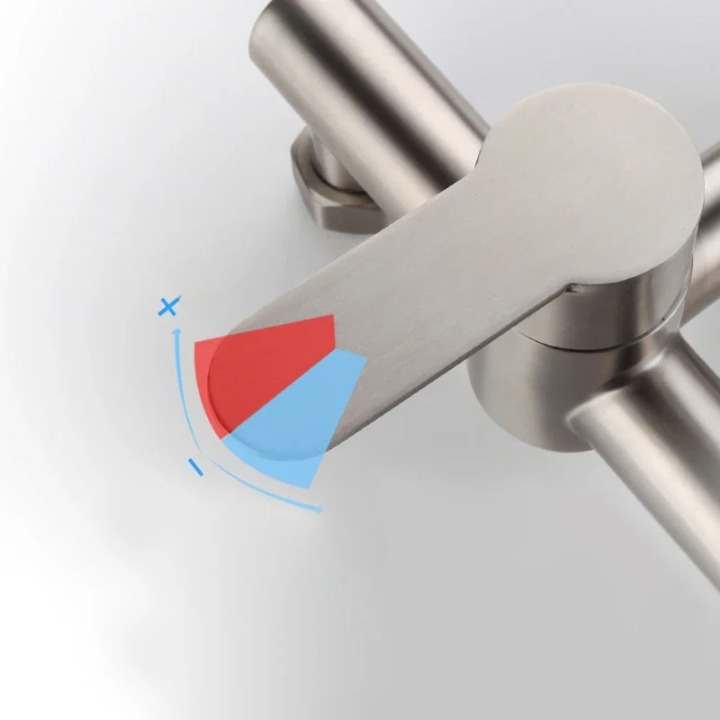 Mitigeur Mural Cuisine en Céramique Avec Douchette