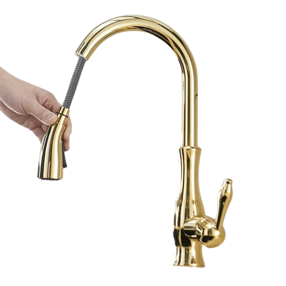 Mitigeur Vintage Cuisine Extractible - Or