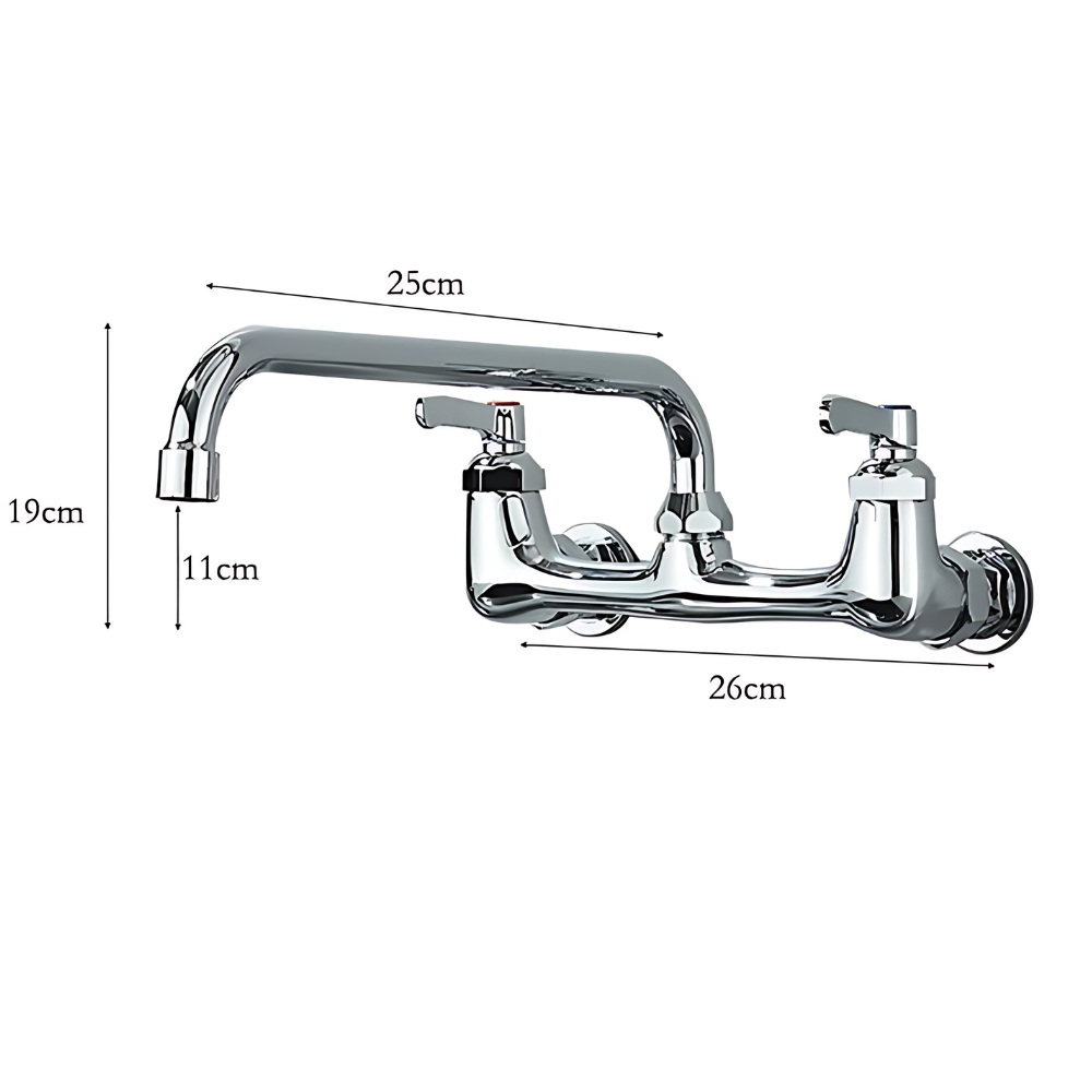Robinet Cuisine Murale Mélangeur Chrome