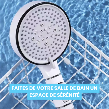 Pommeau de Douche Anti Calcaire Gris