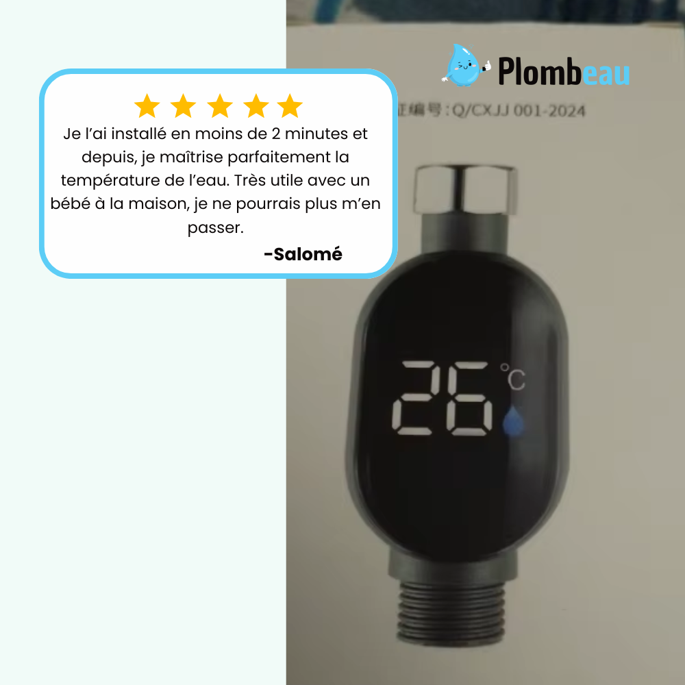 Thermomètre de Douche Intelligent Ultra-Précis