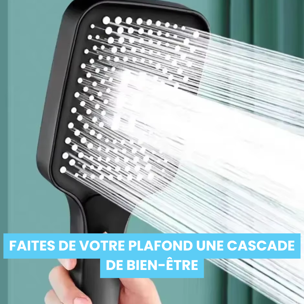 Tête de Douche Rectangle Large Haute Pression