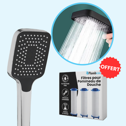 Tête de Douche Rectangle Large Haute Pression