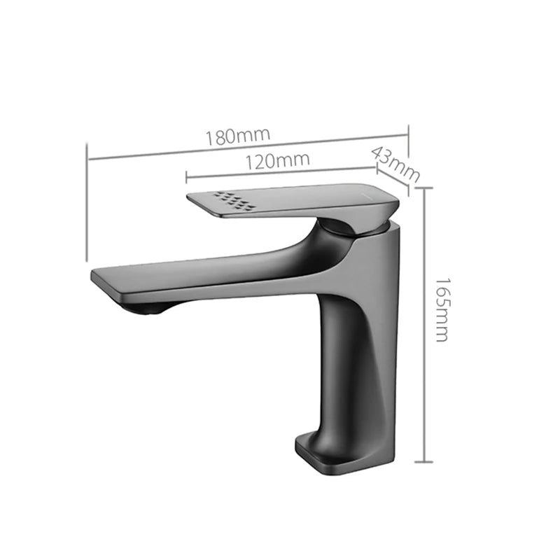 Robinet de Lavabo de Salle de Bain en Acier Inoxidable