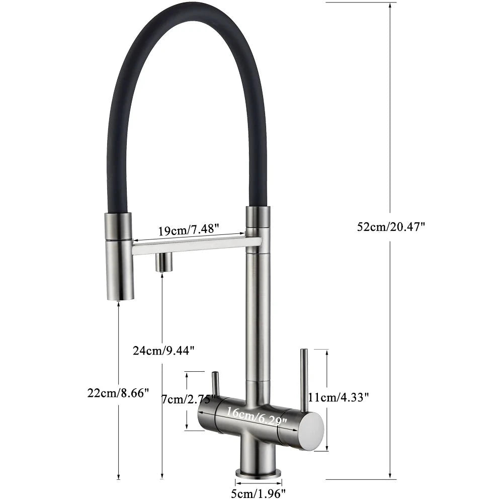 Mitigeur 3 Voies Cuisine Flexible