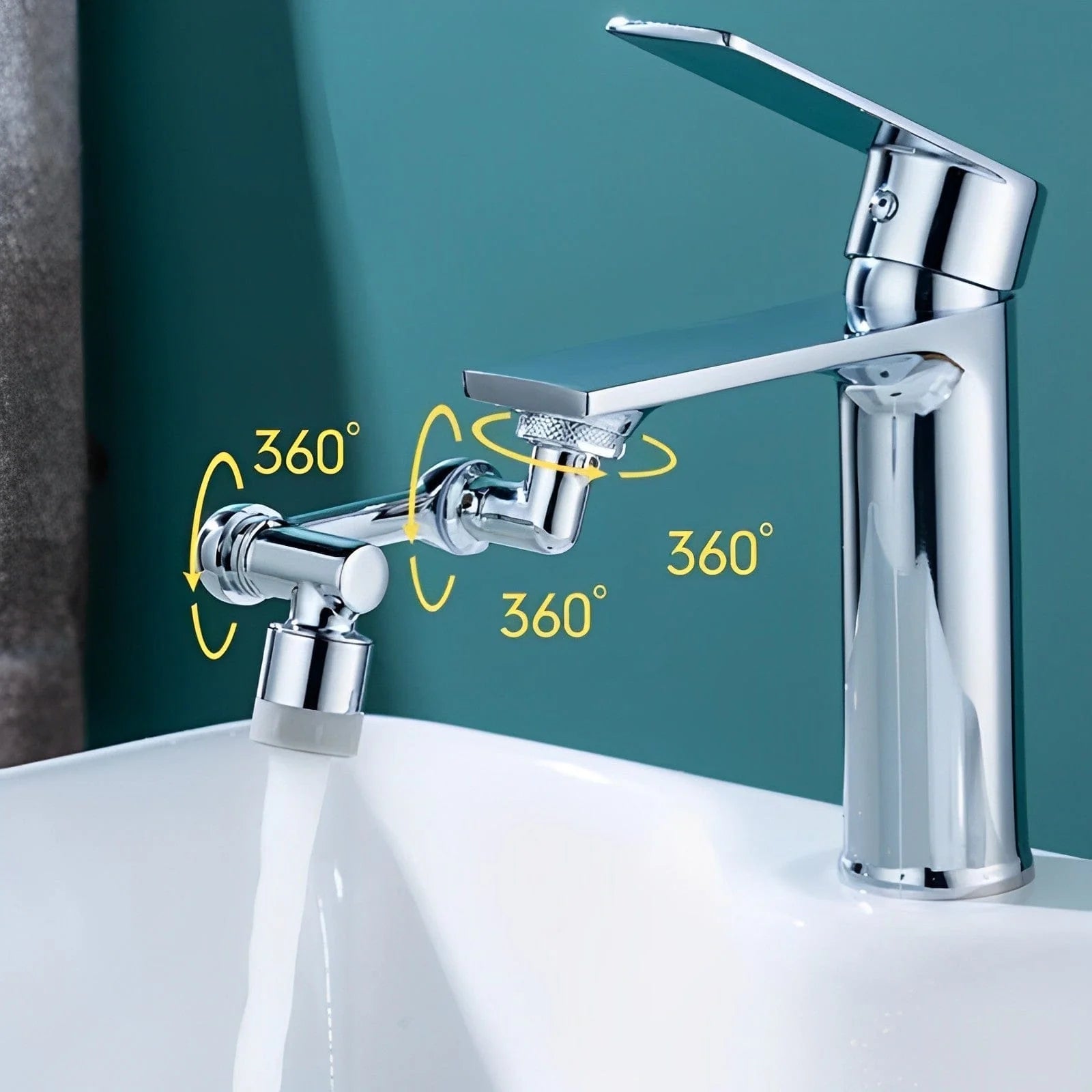 Rallonge de robinet rotative universelle, robinets d'évier de