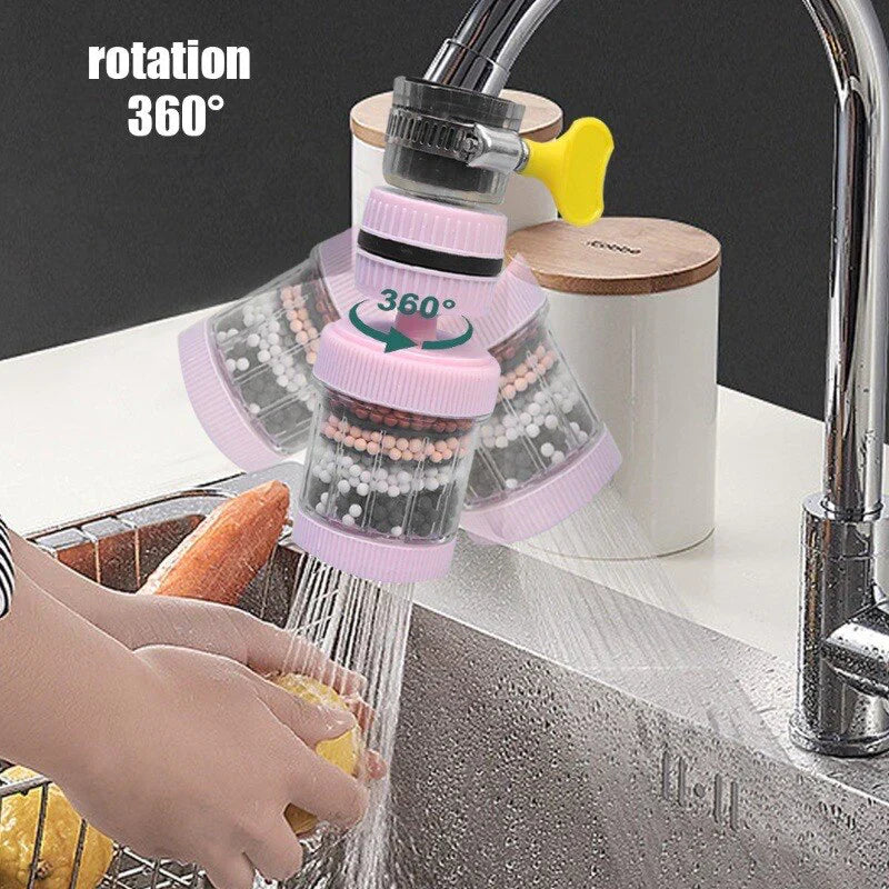 Embout Robinet Cuisine Filtre à Eau Rose