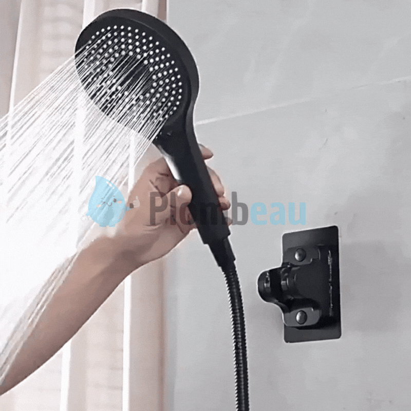 Pommeau de Douche Noir Haute Pression