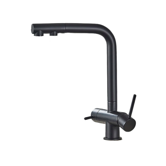 Mitigeur Cuisine Avec Douchette Extractible Purifiant - Noir