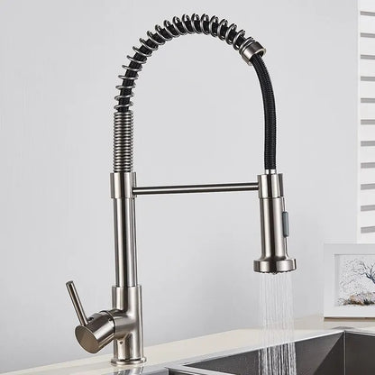 mitigeur douchette nickel brosse