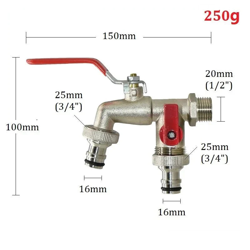 Robinet Extérieur Antigel Jardin Rouge