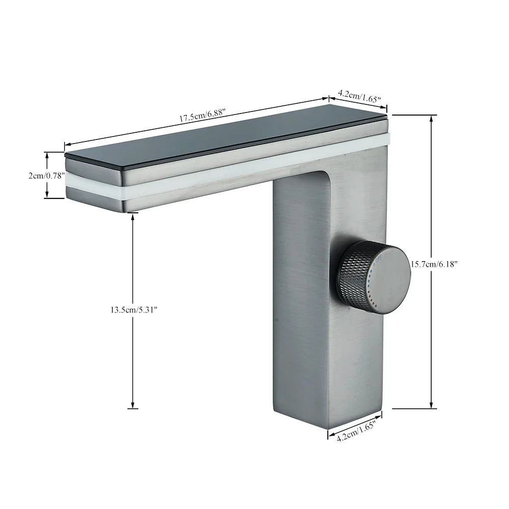 Robinet Mitigeur Lavabo avec Affichage Numérique