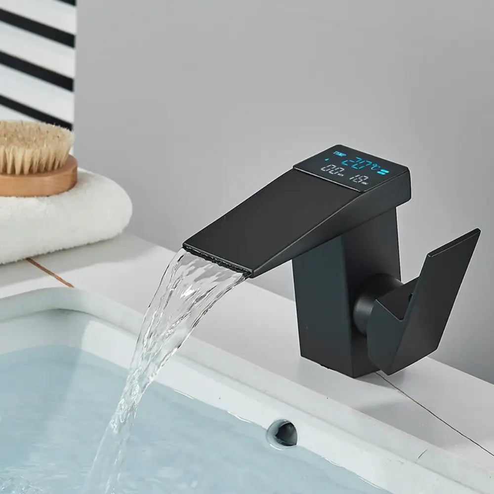 robinet salle de bain thermostatique finition noir mat