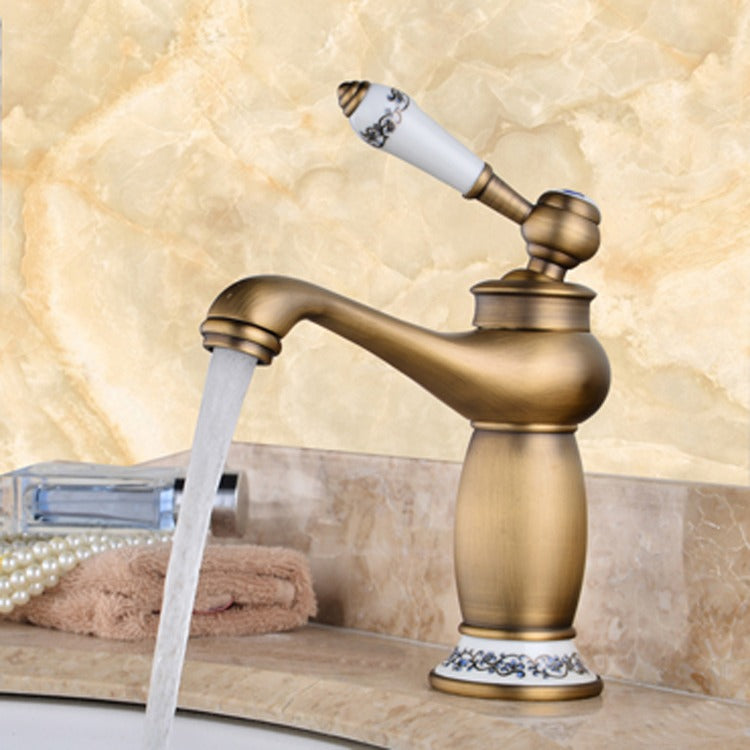 Minas Robinet de lavabo retro - Chrome | salle de bain Minas Robinet de lavabo retro - Chrome | salle de bain