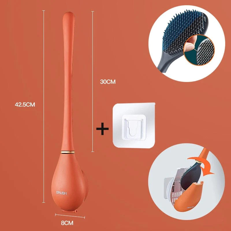 Brosse de WC élégante en Silicone